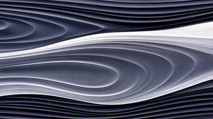 Poster - Abstract Flowing Lines in Blue and White Creating a Dynamic Background Pattern Design