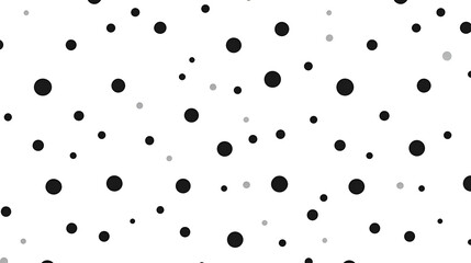 Poster - Abstract Geometric Pattern of Black and Gray Dots on White Backdrop Contemporary Design Illustration