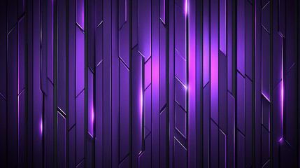 Poster - Abstract Vertical Panels Display in Purple Hues with Metallic Sheen and Modern Futuristic Style