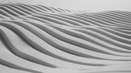 Poster - Abstract Wavy Lines Graphic Design in Monochrome Tones Creates a Modern Aesthetic Presentation