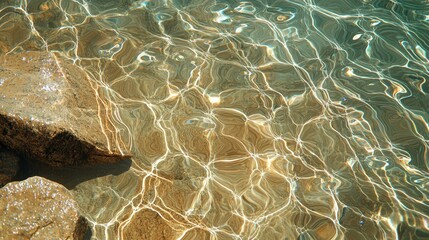 Poster - Transparent seamless ground ripples, sparkling cracked earth textures with high detail.