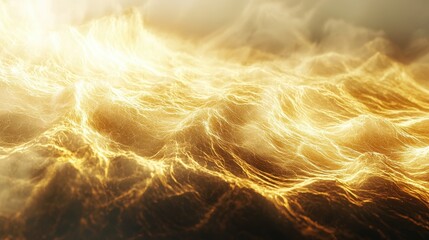 Poster - Soft seamless rippling cloud texture, realistic fluffy waves glowing in sunlight.