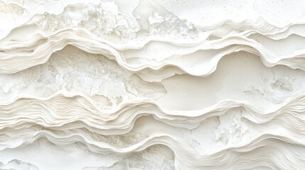 Poster - Seamless transparent ripples in the clay, soft natural earthy wave formations.