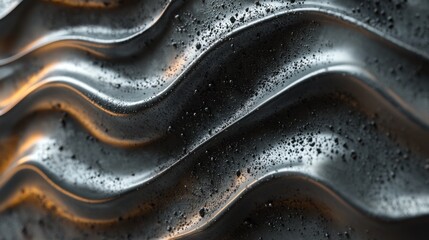 Poster - Seamless transparent ripples in the clay, soft natural earthy wave formations.
