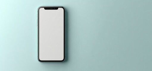 Modern Smartphone Mockup on a Pastel Background