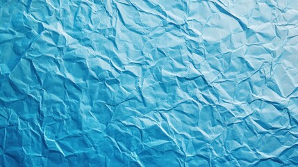 Wall Mural - Crumpled blue paper texture background (29)