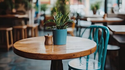 Sticker - Airy restaurant interior with soft, comfortable seating and modern decor