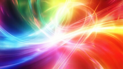 Poster - A vibrant abstract background with swirling neon colors and smooth gradients, creating a dynamic and energetic visual effect for modern design.