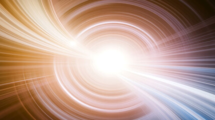 Poster - Glowing Radial Swirl Light Burst Effect Energy Abstract Space Time Continuum Visual Background