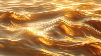 Poster - 3d render of abstract waves background