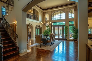 Wall Mural - Photo of home interior architecture building lobby.