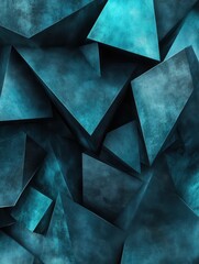 Poster - Abstract Teal and Black Texture