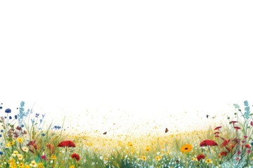 Poster - Meadow field backgrounds grassland.