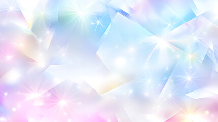 Poster - sparkling crystal prism light display iridescent fantasy abstract pattern celebration backdrop