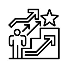 Poster - Success Path line icon. Universal creative premium symbol. Vector sign icon logo template. Vector illustration