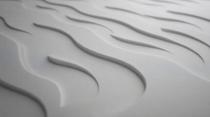 Poster - Subtle Wave Pattern Embossed on Neutral Colored Surface Adds Abstract Dimensional Texture on Wall Panel