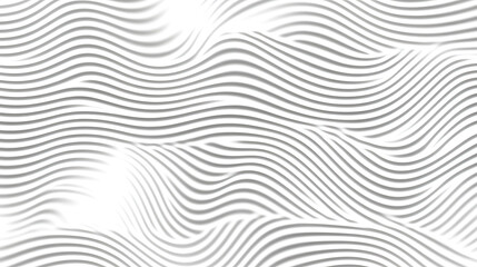 Poster - Subtle Wave Pattern of Soft Gray Lines on White Background for Elegant Minimalist Design Art