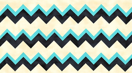 Poster - Textured Zigzag Pattern with Teal and Charcoal Accents Background for Creative Design Projects