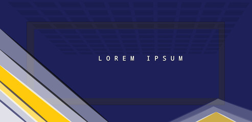 Wall Mural - business presentation template. horizontal poster for social media advertising. geometric abstract background