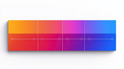 Colorful Infographic Template Featuring Gradient Style and Outline for Data Presentation