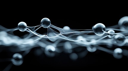 Poster - Evolving fractal structures, infinite complexity, bioluminescent glow, deep-space black backdrop, mesmerizing detail, high-end digital art, ultra-HD rendering