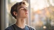 © Larysa - Peaceful Moment of Reflection - A Teenager's Inner Serenity