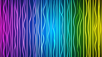 Poster - Vivid Vertical Line Spectrum Abstract Glowing Background Design for Creative Projects and Digital Use