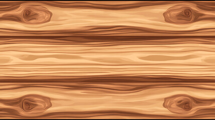 Poster - Warm Textured Wood Panels Seamless Plank Background Vector Illustration Rustic Look and Feel Design
