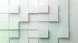 © yogiandrias - Abstract White and Green Cube Wall Pattern