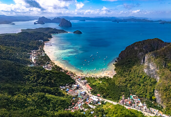 Wall Mural - Corong Corong Beach in El Nido, Palawan, Philippines