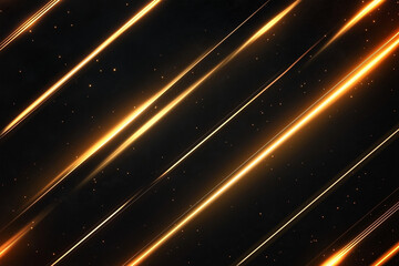 Aufkleber -  black and gold striped background with a lot of sparkles. The stripes are golden and the background is black