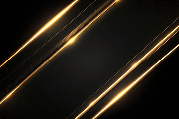 Poster -  black background with gold stripes. The stripes are very thin and are in the middle of the background