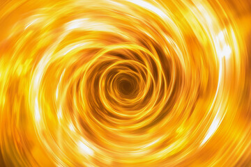 Poster - yellow spiral with a hole in the middle. The spiral is very bright and has a lot of detail