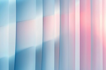 Poster - Abstract gradient background with smooth transitions from soft blue to pastel pink, creating a serene and modern design with subtle light effects.