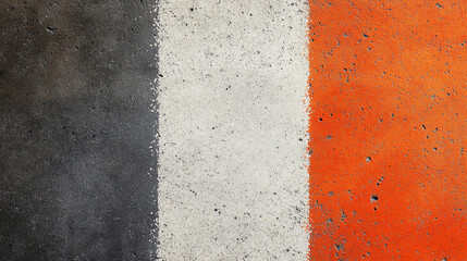 Poster - Vibrant textures and colors blend harmoniously on a concrete surface creating a striking visual composition
