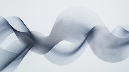 Poster - Fluid movement of elegant curves creates a mesmerizing dance of shadows and light in a minimalist composition