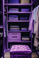 Wall Mural - Purple Ottoman in Closet