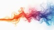 © Burak - Colorful Smoke Swirl on White Background