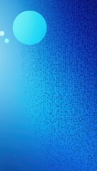 Wall Mural - Abstract blue background, single vibrant blue dot , gradient, simple