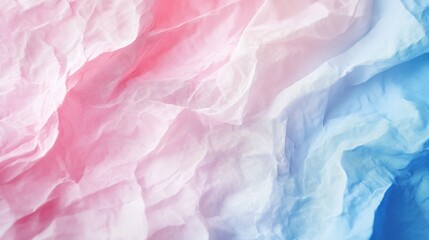 Poster - Soft gradient fabric texture with pastel pink and blue color blending