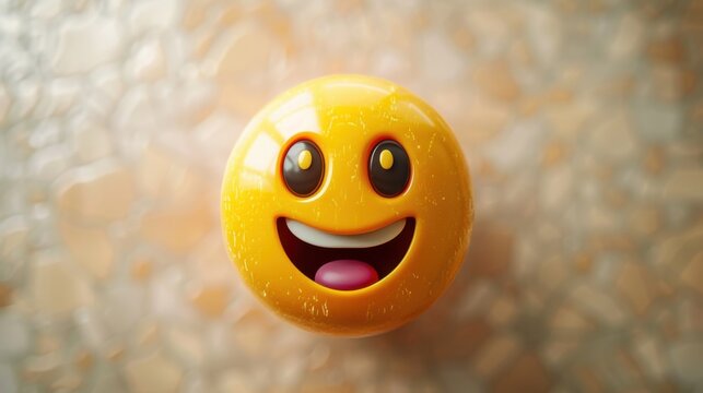 3D realistic emoji from an elevated and diagonal perspective, capturing detailed textures and expressions on a white background