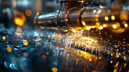Poster - metal plating process with chemicals and equipment