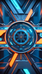 Poster - Futuristic computer interface