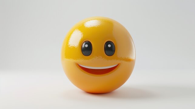 3D realistic emoji from an elevated and diagonal perspective, capturing detailed textures and expressions on a white background