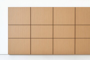 Poster - Panel boards arranged symmetrically on a clean white background highlighting modern design and minimalism