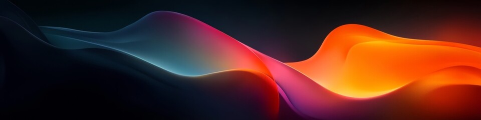 Aufkleber - Abstract Background, Smooth Gradient Fill, Cyan To Dark Purple, Vector Graphics, No Blur