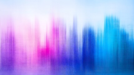 Abstract blurred colorful background with vertical motion blur effect. Vibrant hues of pink, purple, and blue create a dynamic and modern backdrop.