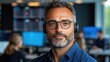 © maesarin - Successful Corporate Leader Collaborating with Remote Team via Video Conference in Contemporary Digital Workspace  Business Executive Guiding Virtual Meeting through Latest Communication Technologies