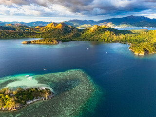 Wall Mural - CYC Island and Uson Island near Coron, Palawan, Philippines