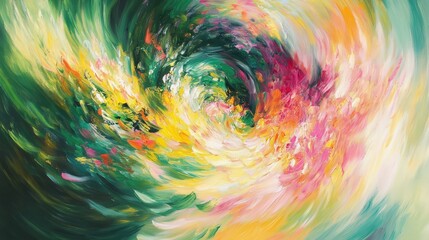 Leinwandbilder - A kaleidoscope of colors swirling together in a dizzying, hypnotic pattern.